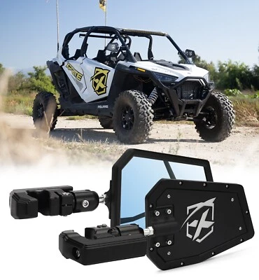 UTV Rear View Side Mirrors Adjustable Fits 1.75"-2" Polaris RZR 1000 900 800 SXS - Image 1 of 4