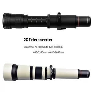 Opteka 420-1600mm Lens for Fujifilm X Mount Lens Extender - Picture 1 of 11