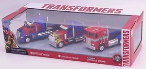 JADA TOYS, Pack de 3 camion TRANSFORMERS – OPTIMUS Prime, échelle 1/32, JAD33396 - Foto 1 di 1