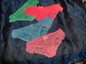 HERMOSOS CALZONCILLOS DE BIKINI DE ENCAJE PARA DAMA/ADOLESCENTE - TALLAS 6 u 8 COLORES SURTIDOS - Imagen 1 de 5