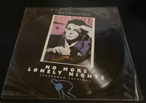 Paul McCartney No More Lonely Nights 12" Vinyl Picture Disc UK Pressing - Picture 1 of 2