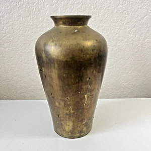 Piccolo vaso vintage colore bronzo 6" pollici made in India - Foto 1 di 4