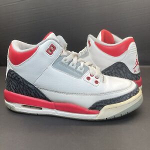 Nike Air Jordan Retro 3 Fire Red Size US 5Y GS 2006 White Black Red 834014-161