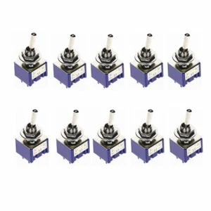 10Pcs ON/ON 6-Terminals Double Pole Center off 2 Position Toggle Switch DPDT - Picture 1 of 6