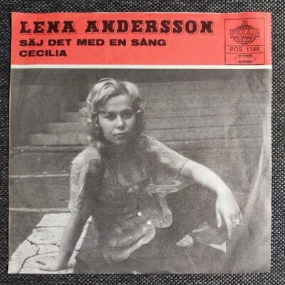 Lena Andersson - Saj det med en sang (si) Sweden 1972 VG+/EX ABBA related - Image 1 of 4