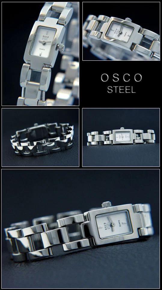 Reloj OSCO Mujer Fino, Estrecho, Ancho 13mm, Acero Inoxidable, Sencillo Elegante Foto 1 de 1