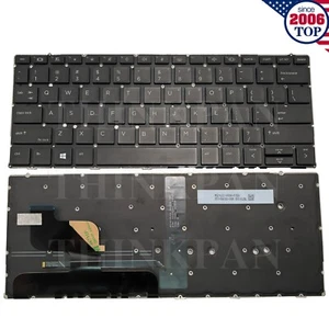 New US Laptop Keyboard Backlit for HP Elite Dragonfly G2 13.3'' Black - Picture 1 of 9