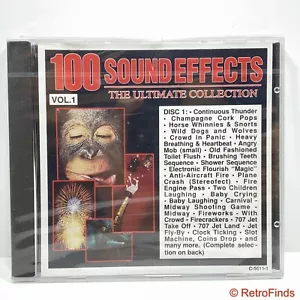 100 Sound Effects Volume 1 (CD, 1993, Madacy Music) New/Sealed - Picture 1 of 2