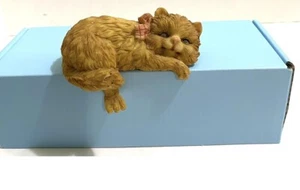 CASTAGNA, ORANGE, SHELF SITTER, LONG HAIRED CAT, 3.5" LONG - Picture 1 of 1