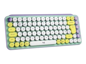 Logitech Genuine POP Keys Wireless Mechanical Emoji Keyboard, Daydream, English - Picture 1 of 4