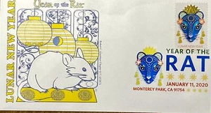 Graebner Chapter AFDCS 5428 Chinese New Year of the Rat Color DCP Monterey Park - Bild 1 von 1