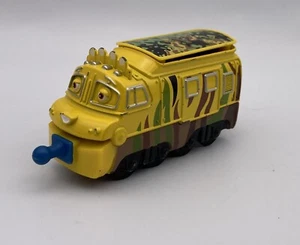 Motor de tren fundido a presión Chuggington MTAMBO amarillo camuflaje 2010 curva de aprendizaje - Imagen 1 de 5