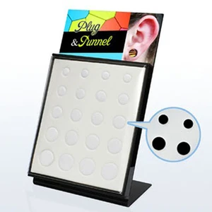 Plug and Tunnel display with banner across the top - Picture 1 of 1