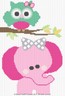 Crochet Patterns - OWL and ELEPHANT Graph/Chart BABY Afghan Pattern