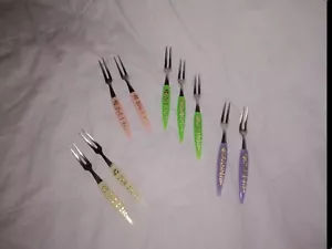 Mid Century Modern Stainless Japan Hors d'oeuvre Forks - Picture 1 of 11