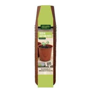 High Quality Twin Pack Recycled Plastic Seed and Cutting Pots 6cm Round 80 Pack - Picture 1 of 2