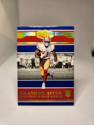 2020 Panini Plates & Patches Rookies Blue /60 Brandon Aiyuk #175 Rookie 🔥  - Image 1 of 4