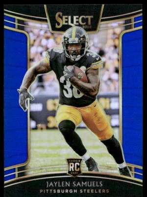 Jaylen Samuels 2018 Panini Select Blue Prizm #9 #/175 - Pittsburgh Steelers - Image 1 of 2