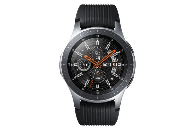 Samsung Galaxy Watch SM-R800 46mm Silver Case Classic Buckle Onyx Black - Bluetooth