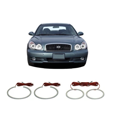 Комплект из кольца ореола для яркой белой светодиодной фары для Hyundai Sonata 02-05 - Изображение 1 из 2