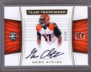Geno Atkins AUTO 2017 Panini Limited Team Trademarks Autograph 6/49 - Picture 1 of 1