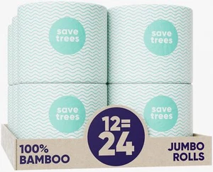 Save Trees Bamboo Toilet Paper - 12 Rolls Of Organic Toilet Paper 3-ply 300 S... - Picture 1 of 7