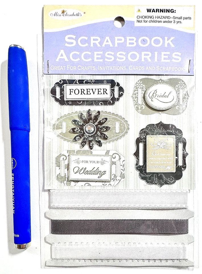 Boda con Cinta Pegatinas Álbum de Recortes Tarjeta Adorno Miss Elizabeth's Foto 1 de 1