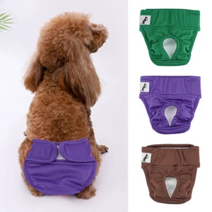 Female Pet Dog Puppy Physiological Pants Sanitary Nappy Diaper Shorts Underwear* - Picture 1 of 20