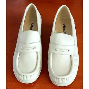 Softspots 7.5 Wide Women's Shoes PENNIE 103803 Taupe Slip On Loafers - Picture 1 of 8