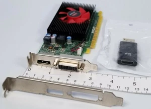 Dell AMD R5 340X 2GB DVI DisplayPort HDMI Adapter Windows 10 Video Card - Picture 1 of 9
