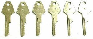 Chrysler, Dodge, Plymouth Y152 Space And Depth Keys 5 Cut keys Old Stock - Picture 1 of 5