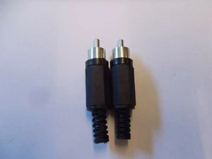 Conector Cinch, 2 piezas, negro, #X- 12-22 - Imagen 1 de 2