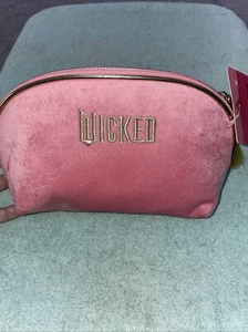 Wicked Pink Embroidered Logo Make Up Bag Primark New With Tags - Picture 1 of 8
