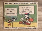 Ultra Rare Disney Mickey Mouse O Pee Chee Card #39 1935 TCG
