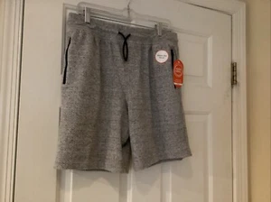 Wonder Nation Boys Elastic Waist Lounge Shorts W/ Zip Pockets Gray XL (14-16) - Picture 1 of 6