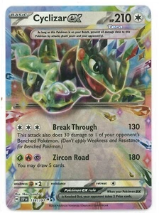 Pokémon TCG Cyclizar ex 159/191 Sv08: Surging Sparks Double Rare Rainbow Holo - Picture 1 of 1