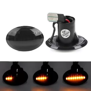 FLASHING SIDE INDICATOR LIGHT FOR FIAT 500C 500L BLACK - Picture 1 of 9