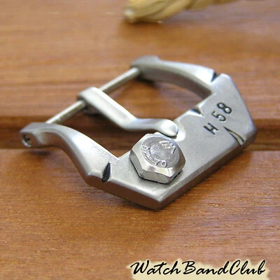 Hebilla de reloj de pulsera de titanio de 20 mm hecha a mano vintage militar Dieselpunk hebilla Foto 1 de 4