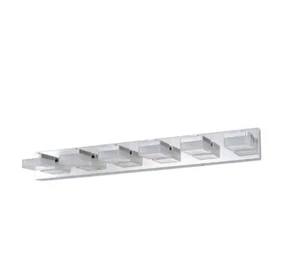 38.2 in. 6-Light Silver LED Vanity Light Bathrooms Solfart - Picture 1 of 8