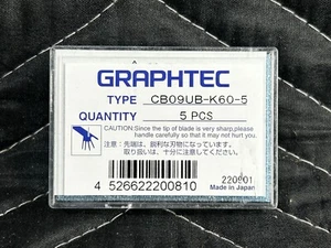 Graphtec Blade Authentic CB09UB-K60 .9mm Supersteel 30°Blade for Window Tint 5pk - Picture 1 of 2