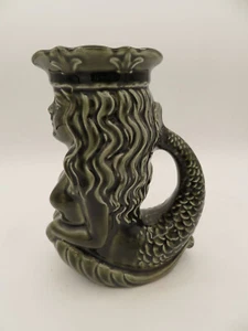 Vtg Dartmouth Devon England Green Mermaid Mug MCM Looks Like Coffee Company Logo - Picture 1 of 15