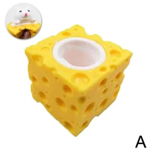 White Mouse Cheese Cup Fidgets Sensory Toy - Stress And Anxiety Relie HOT - Picture 1 of 1