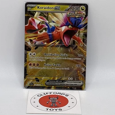 Pokemon Koraidon ex 120/162 SV05: Temporal Forces Holo NM - Image 1 of 2