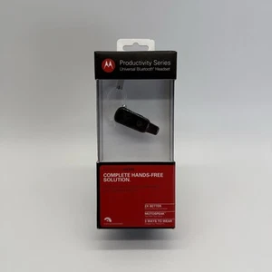 NEW Motorola HX550 Universal Bluetooth Headset Ear Hook Hands Free - Photo 1 sur 9