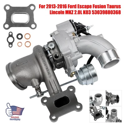 ​For Ford Escape Fusion 2.0L EcoBoost 2013-2016 K03 Turbocharger w/ Gasket Kits Foto 1 de 4