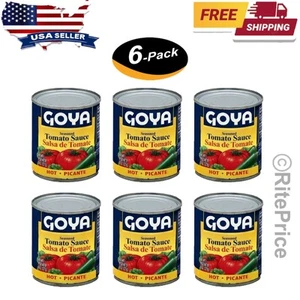 Goya Gewürzte Tomatensauce Salsa De Toma Hot Picante 8 Oz Dose (6er Pack) - Neu - Bild 1 von 3