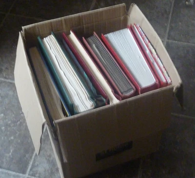 GERMANY huge stamp collection, BRD/Berlin complete to 1976, 8x album, larger box — 第 1/2 张图片