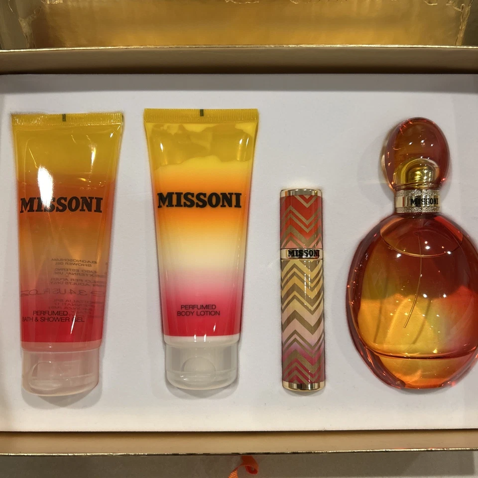 Missoni 3.4oz Women Eau de Toilette Gift Set Spray, Shower Gel, Body Lotion - Image 1 of 3