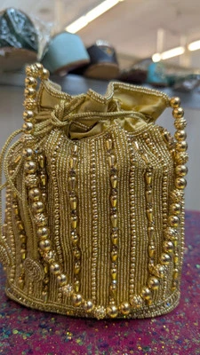 Crystal Bucket Bags Bling Sparkling Party Purses Wedding Clutch Evening Handbags - Image 1 of 3