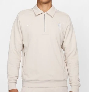 Nike Liverpool Fc Quarter Zip 24/25 Cream Size S - Picture 1 of 3